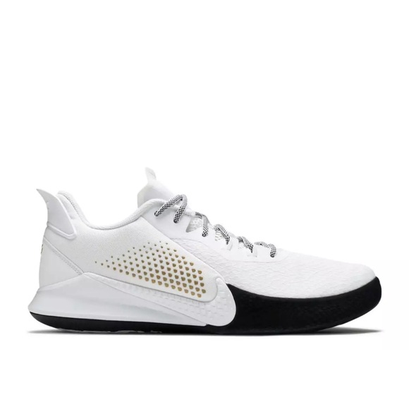 NIKE Mamba Fury White Metallic Gold Size 10.5 Men - Picture 3 of 16